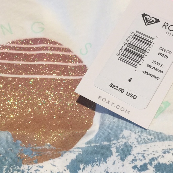 NWT $22 ROXY GIRLS 4 SHINING SUN B TANK TOP - Picture 3 of 7